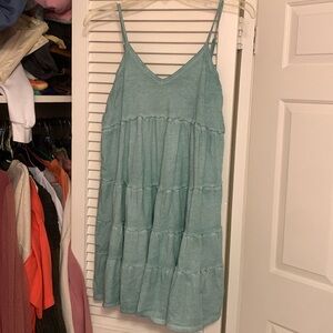 umgee size small teal summer dress